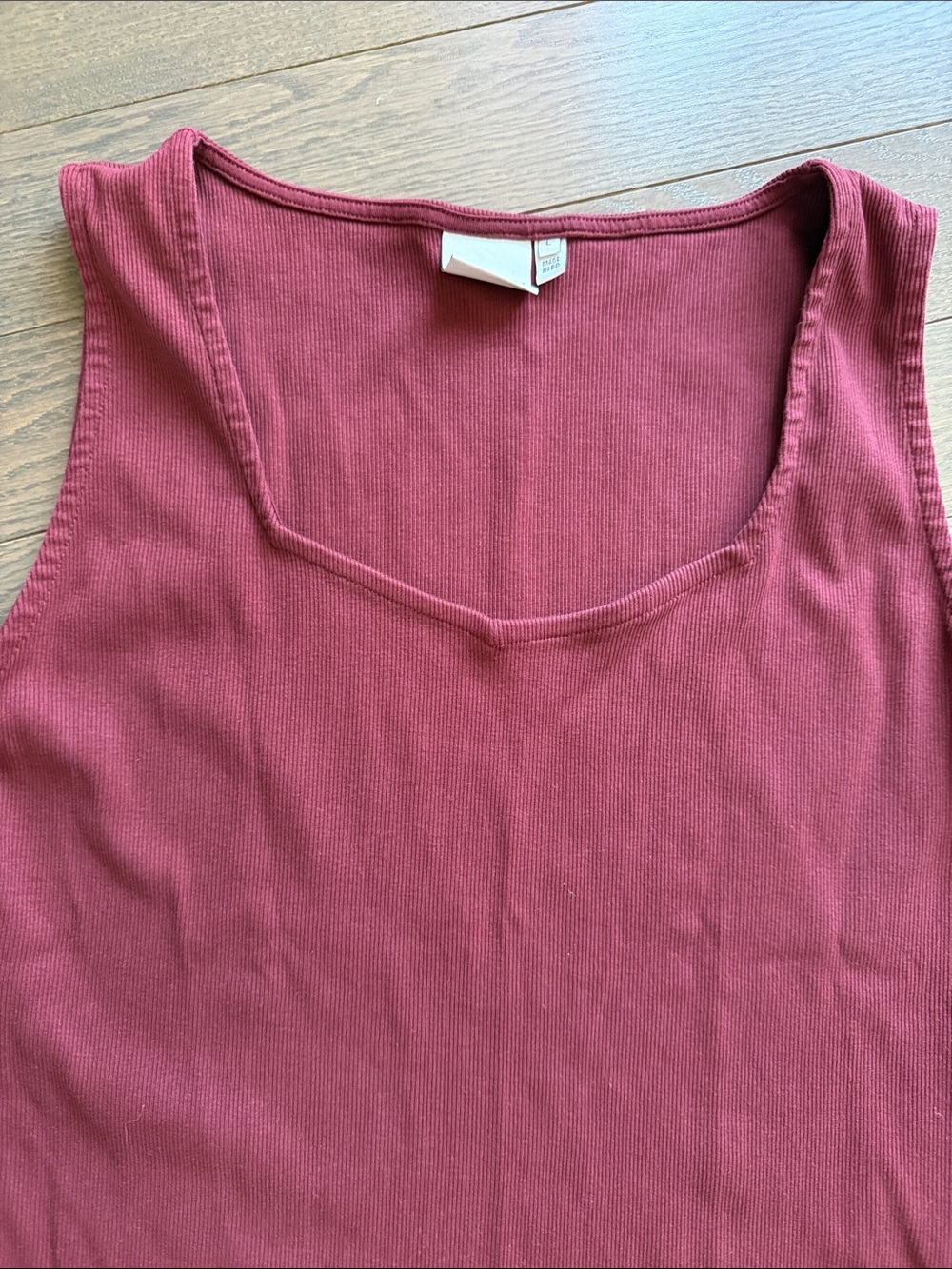 Women’s Ribbed Tank Top - Berry - Picture 2 of 2